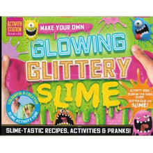 Load image into Gallery viewer, Activity Station Book + Kit - Glowing Glittery Slime