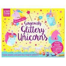 Load image into Gallery viewer, Activity Station Book + Kit - Paint Your Own Gorgeously Glittery Unicorns