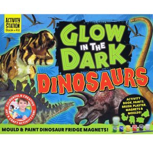 Activity Station Book + Kit -  Glow In The Dark Dinosaur Magnets