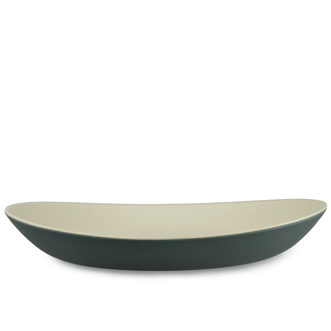 Go Bamboo 2-Tone Deep Plate - Grey