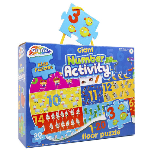 Grafix: Giant Number Activity Floor Puzzle
