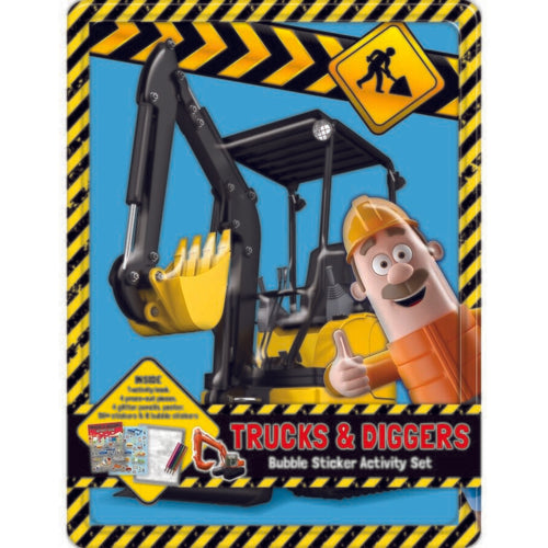 Activity Tin - Trucks & Diggers