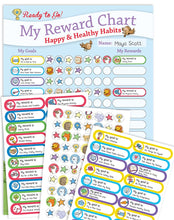 Load image into Gallery viewer, Happy &amp; Healthy Habits - Reward Chart Kit