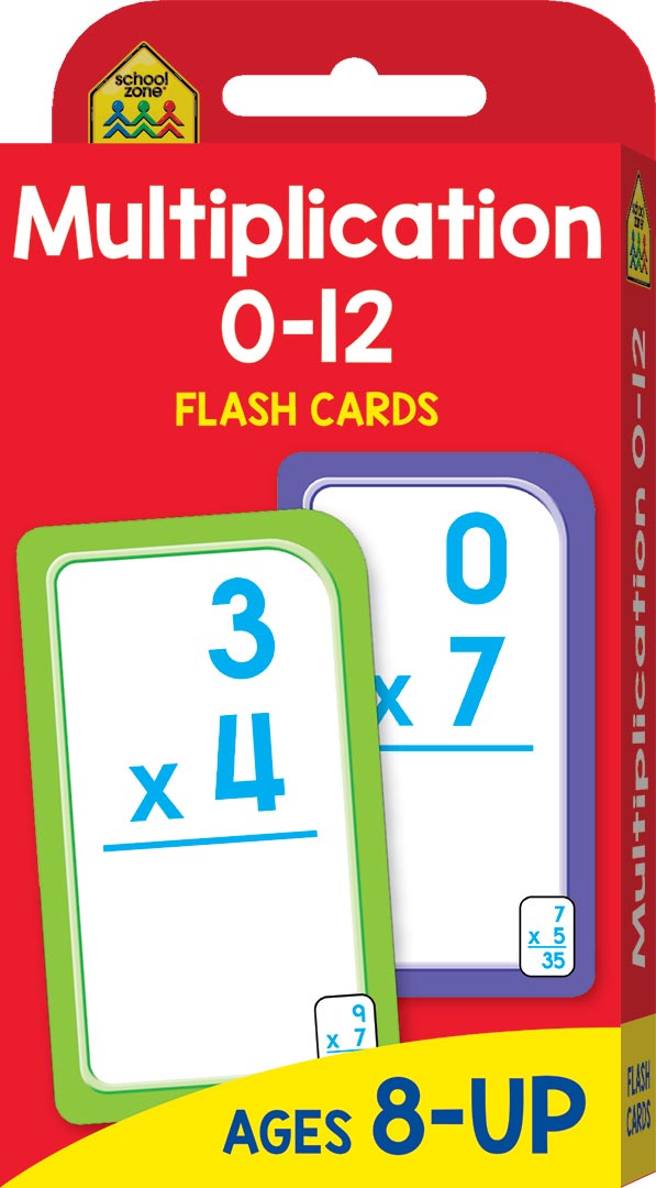 Hinkler School Zone: Flash Cards - Multiplication 0-12