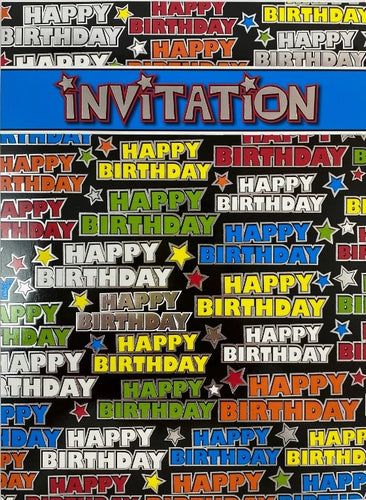 Invitation Pad - Happy Birthday