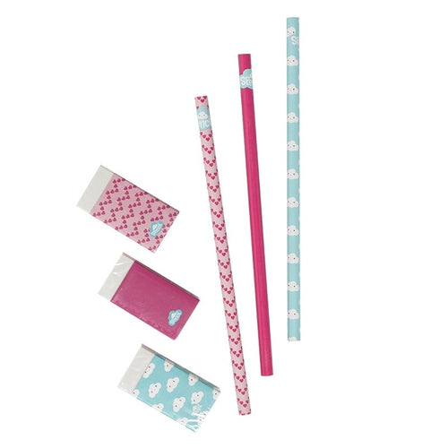 Spencil - Lead Pencil & Eraser Stationery 3 Pce Set - C310