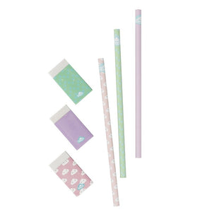 Spencil - Lead Pencil & Eraser Stationery 3 Pce Set - C699