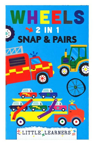 Little Learners: Wheels 2 in 1 Snap & Pairs Card Game