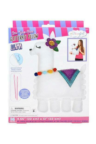 Sew-Your-Own Glitterati Pillow - Llama