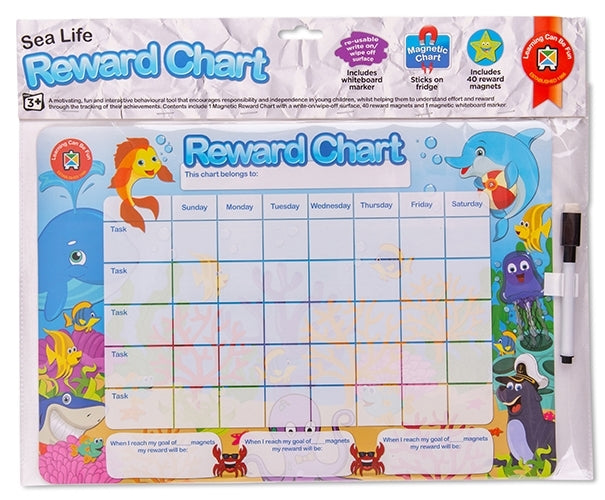 Learning Can Be Fun - Magnetic Reward Chart - Sea Life