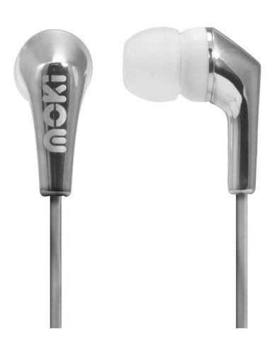 MOKI Metallic Earphones - Silver