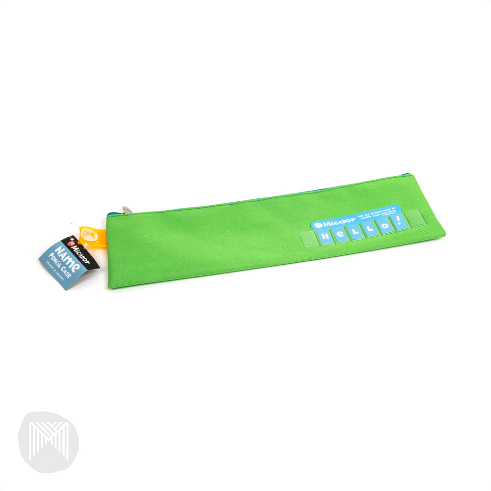 Micador Pencil Case - Name (340x100mm): Green