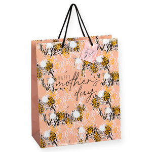 Mothers Day Large Gift Bag with Gift Tag - Assorted