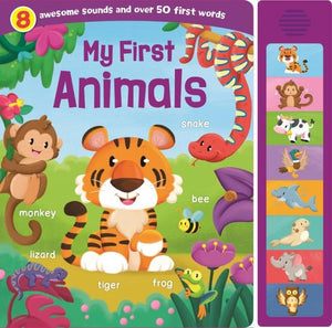 Super Sounds Boardbook with 8 Sounds - My First Animals