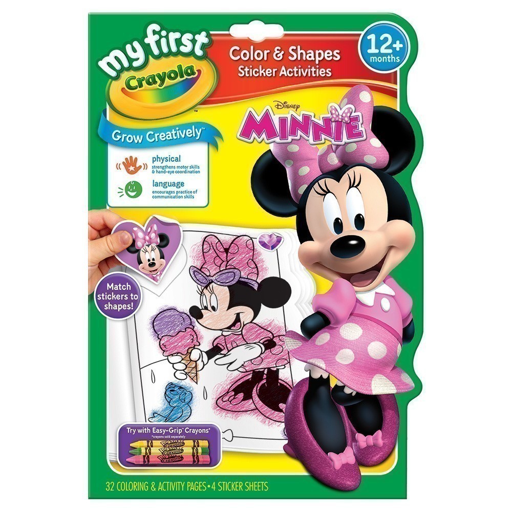My First Crayola Color & Shapes Sticker Activities - Minnie Mouse