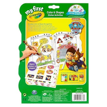 Load image into Gallery viewer, My First Crayola Color &amp; Shapes Sticker Activities - Paw Patrol