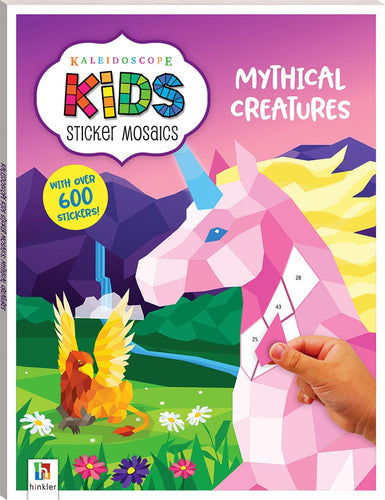 Hinkler: Kaleidoscope Kids Sticker Mosaics - Mythical Creatures