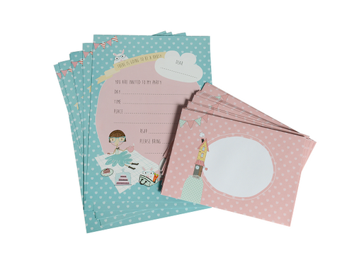 Spencil - Party Invitations Invite Set - Lulu & Pearl