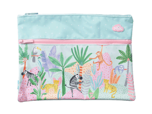 Spencil A4 Twin Zip Pencil Case - Wild Things