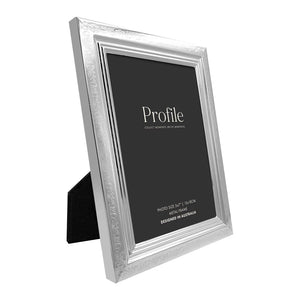 Profile Fiori Silver Metal Photo Frame 4 x 6" (10cm x 15cm)