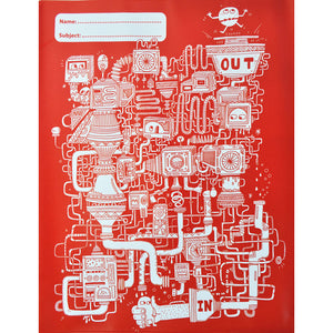 Spencil - Jumbo Scrapbook - Red Maze