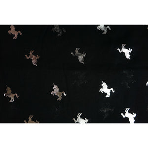 IVYS Metallic Scarf - Black - Unicorns