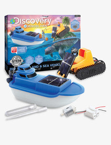 STEM Discovery Mindblown DIY Solar Land and Sea Vehicles