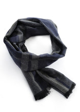 Load image into Gallery viewer, Thomas Cook Unisex Winter Scarf - Navy Check