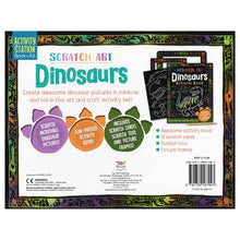 Load image into Gallery viewer, Activity Station Book + Kit -  Scratch Art Dinosaurs