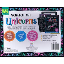 Load image into Gallery viewer, Activity Station Book + Kit - Scratch Art Unicorns