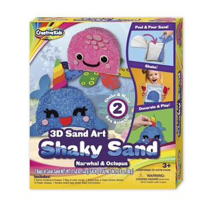 Creative Kids: 3D Sand Art Shaky Sand - Narwhal & Octopus