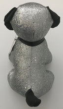 Load image into Gallery viewer, Metallic Silver Glitter Weighted Doggie Door Stop