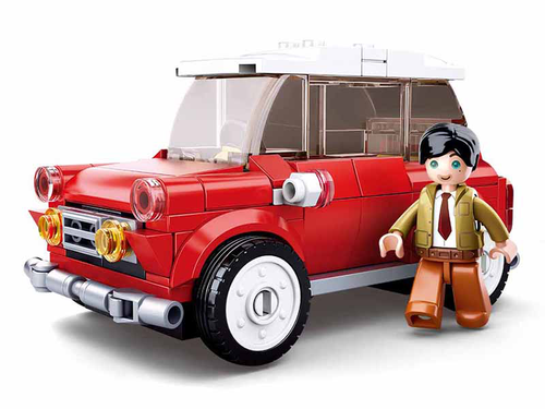 Sluban Model Building Bricks Red Mini Car 150 Pcs