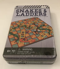 Load image into Gallery viewer, Snakes &amp; Ladders Game in a Tin
