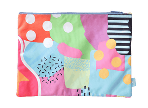 Spencil A4 Twin Zip Pencil Case - Colour Burst