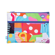 Load image into Gallery viewer, Spencil A4 Twin Zip Pencil Case - Colour Burst