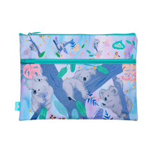 Load image into Gallery viewer, Spencil A4 Twin Zip Pencil Case - Koala Dreaming