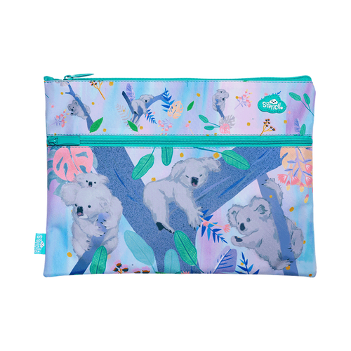 Spencil A4 Twin Zip Pencil Case - Koala Dreaming