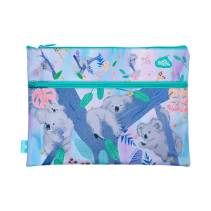 Spencil A4 Twin Zip Pencil Case - Koala Dreaming