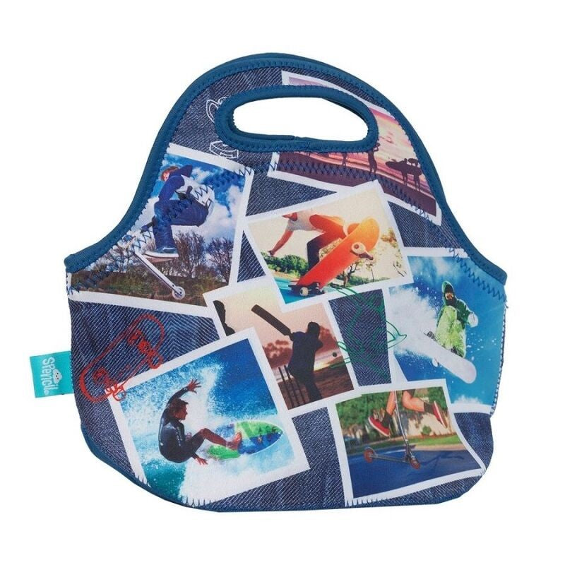 Spencil - Neoprene Lunch Bag - Sports Collage