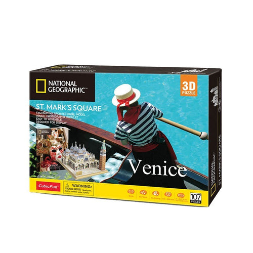 National Geographic: St Mark's Square - Venice 3D Puzzle 107 Pce