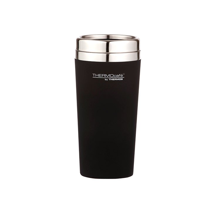 Thermos THERMOcafe Soft Touch Travel Mug 420ml Matte Black