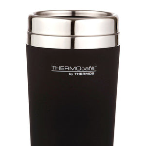 Thermos THERMOcafe Soft Touch Travel Mug 420ml Matte Black