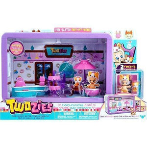 Childrens Twozies Two Playful Cafe Doll Figurine Toy Play Set