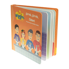 Load image into Gallery viewer, The Wiggles - Here to Help: Scrub, Scrub, Clean! Board Book