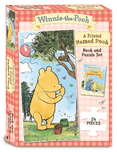 Winnie-the-Pooh A Friend Named Pooh Book & 24 Piece Puzzle Set