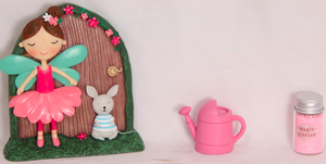 Woodland Forest Fairy Door Figurine and Accessories - Fleur