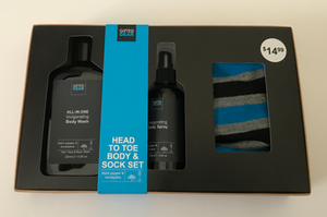 Mens Head to Toe Body & Sock Set - Black Pepper & Eucalytpus