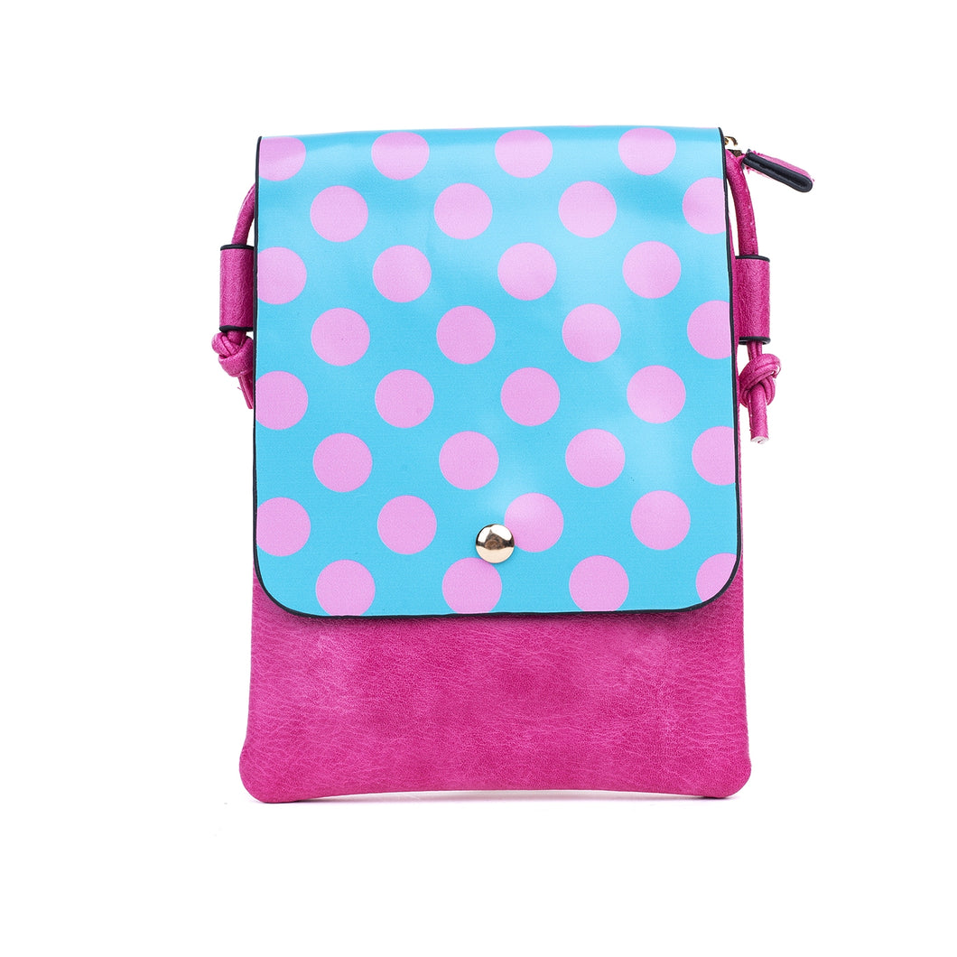 IVYS Crossbody Flap Bag - Pink Spot