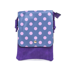 IVYS Crossbody Flap Bag - Purple Spot